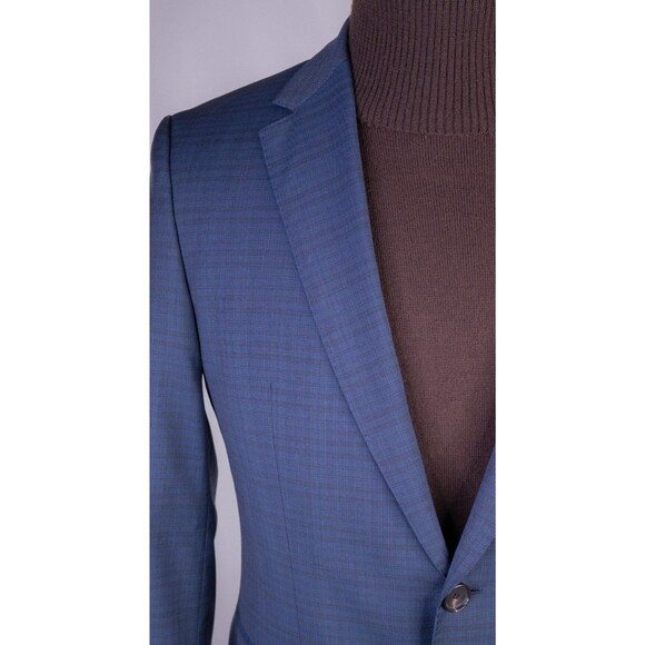 Hugo Boss The JAMES Blazer Sport Coat 2-Button Casual Jacket 36R Wool Check Blue - Picture 5 of 15